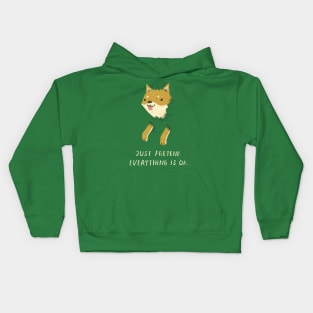 bush shiba Kids Hoodie